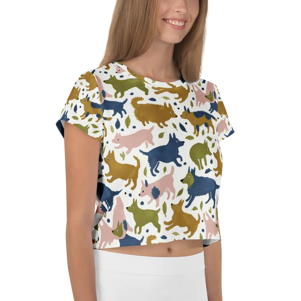 Woodland Zoom on Crop Tee — Right