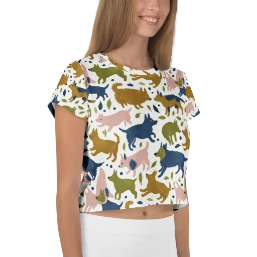 Woodland Zoom on a Crop Tee
