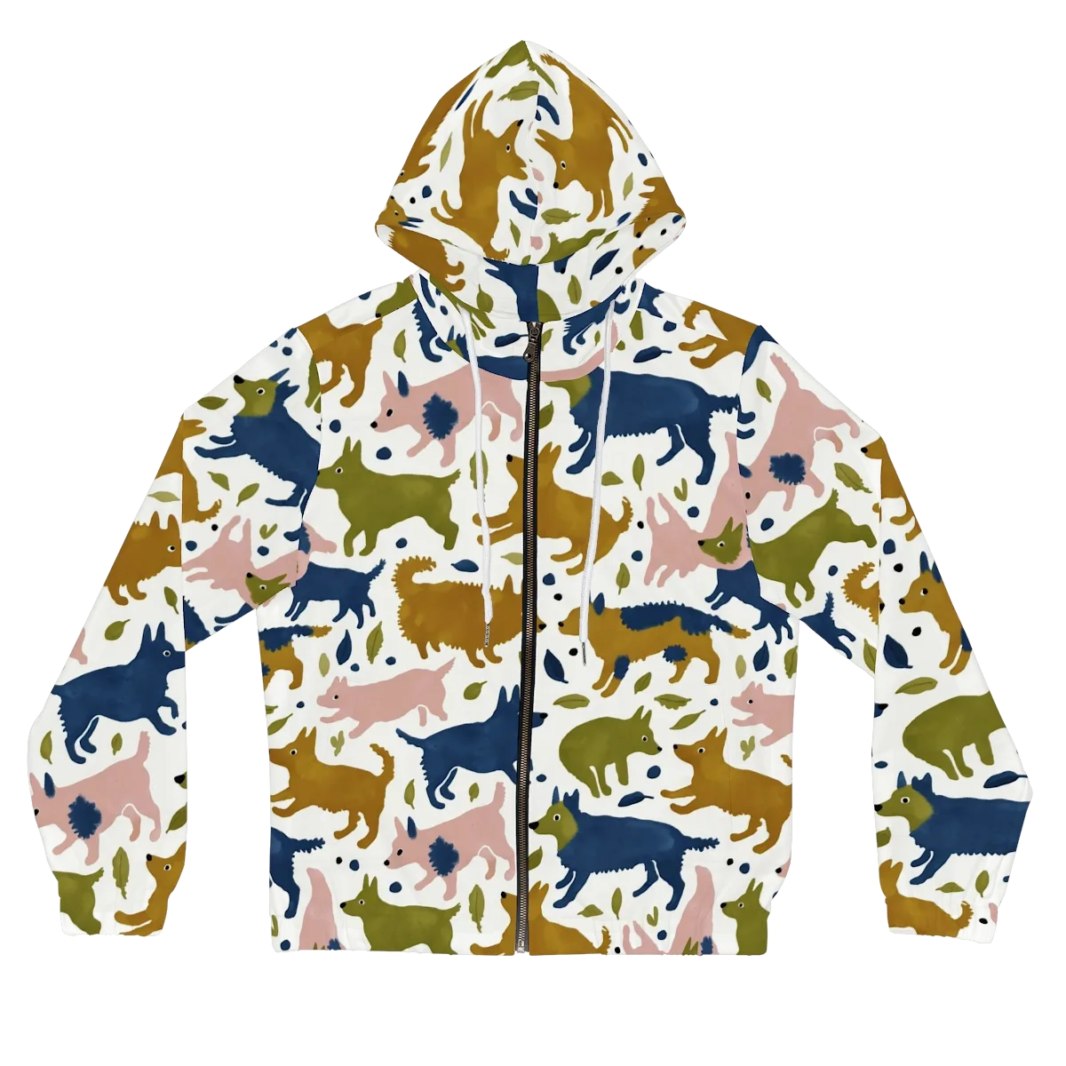 Woodland Zoom on Women's Full-Zip Hoodie — Front