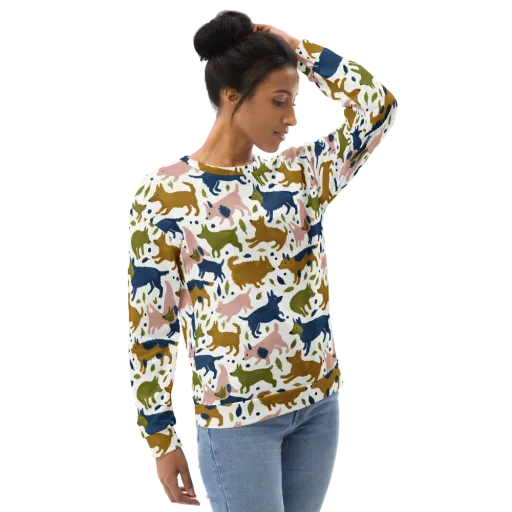 Woodland Zoom on a Sweatshirt