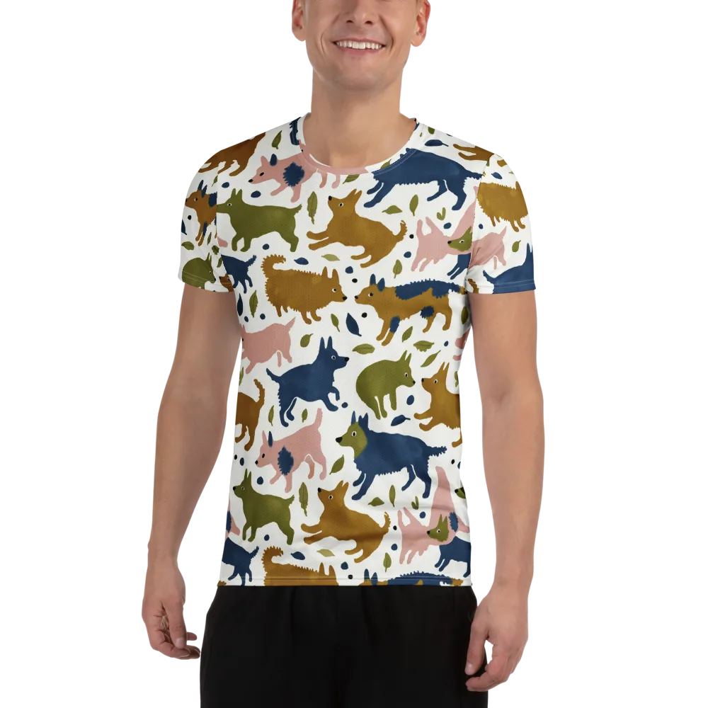 Woodland Zoom on Men's Athletic T-Shirt — Front