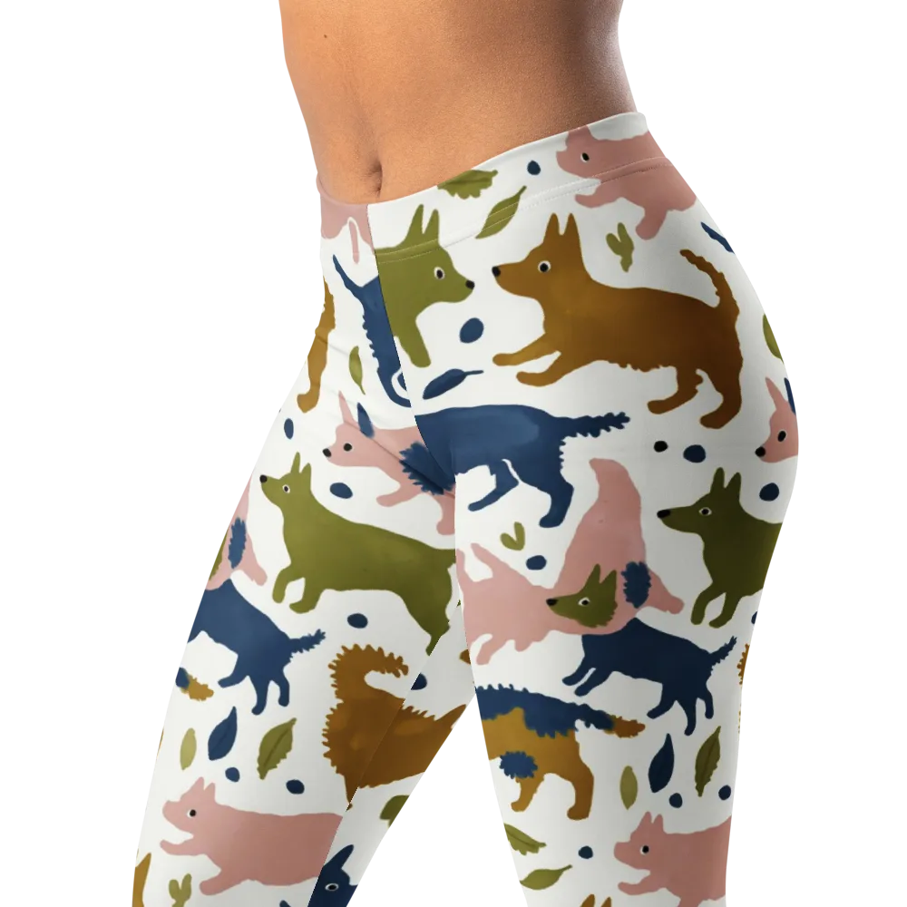 Woodland Zoom on Leggings — Left Front