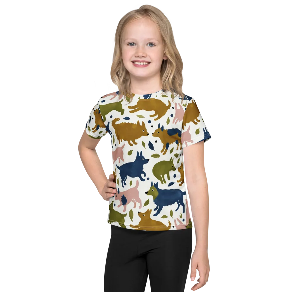 Woodland Zoom on Kids Crew Neck T-Shirt — Front