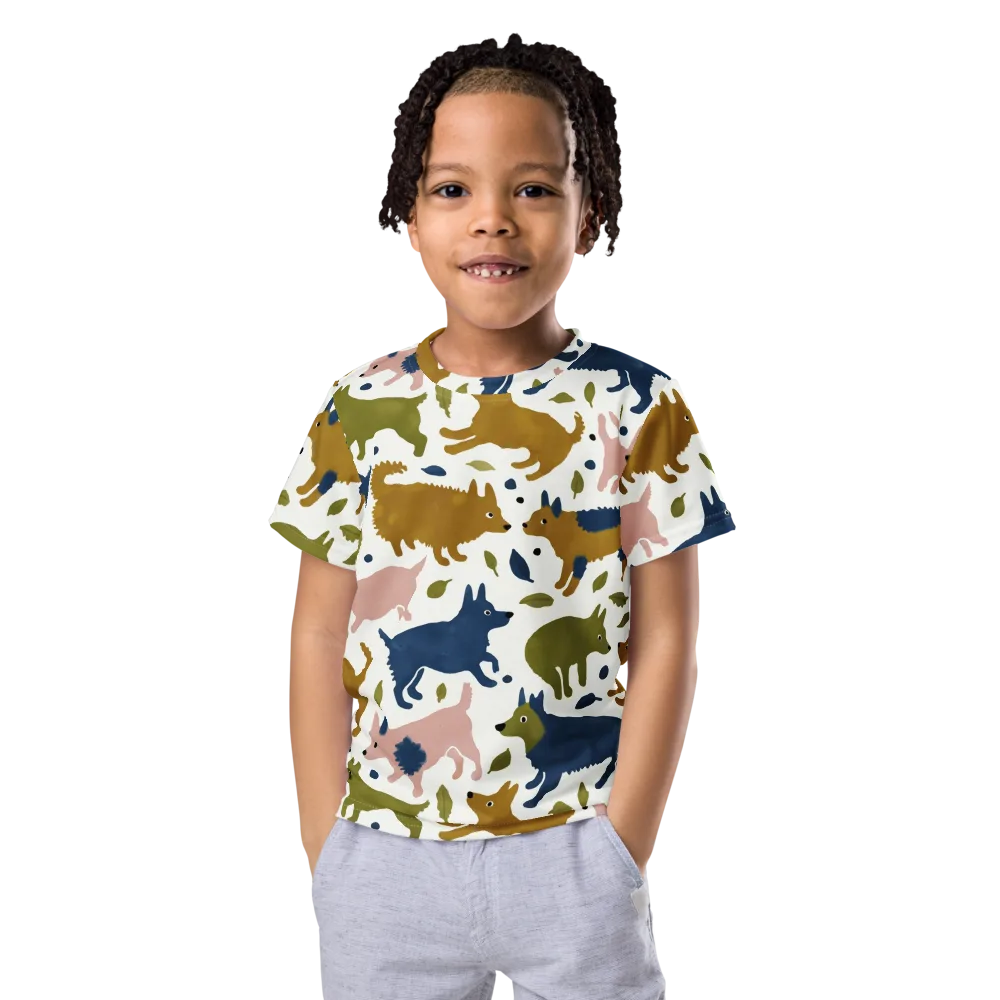 Woodland Zoom on Kids Crew Neck T-Shirt — Front