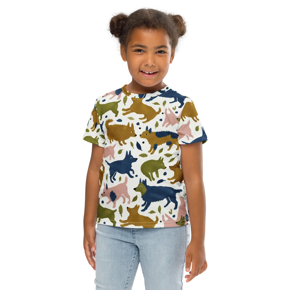 Woodland Zoom on Kids Crew Neck T-Shirt — Front