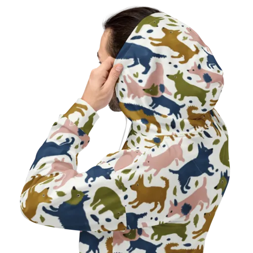 Woodland Zoom on a Hoodie