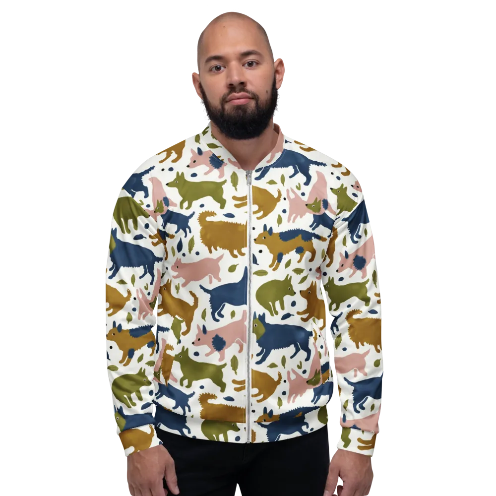 Woodland Zoom on Bomber Jacket — Front