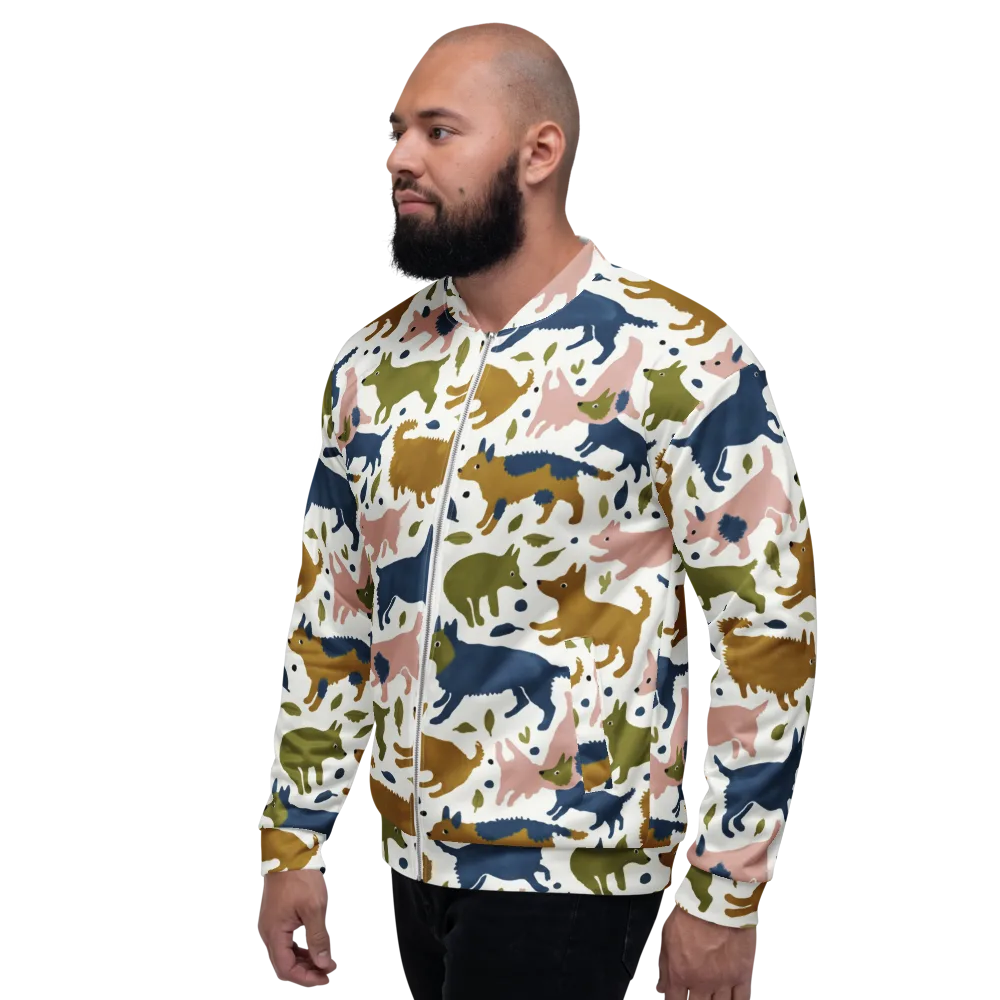 Woodland Zoom on Bomber Jacket — Left