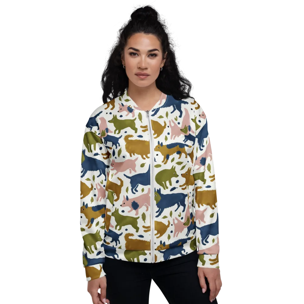 Woodland Zoom on Bomber Jacket — Front