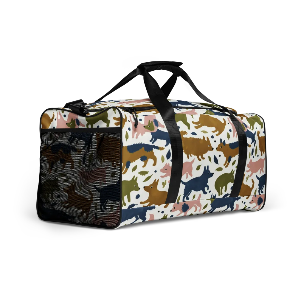 Woodland Zoom on Duffle Bag — Right Front