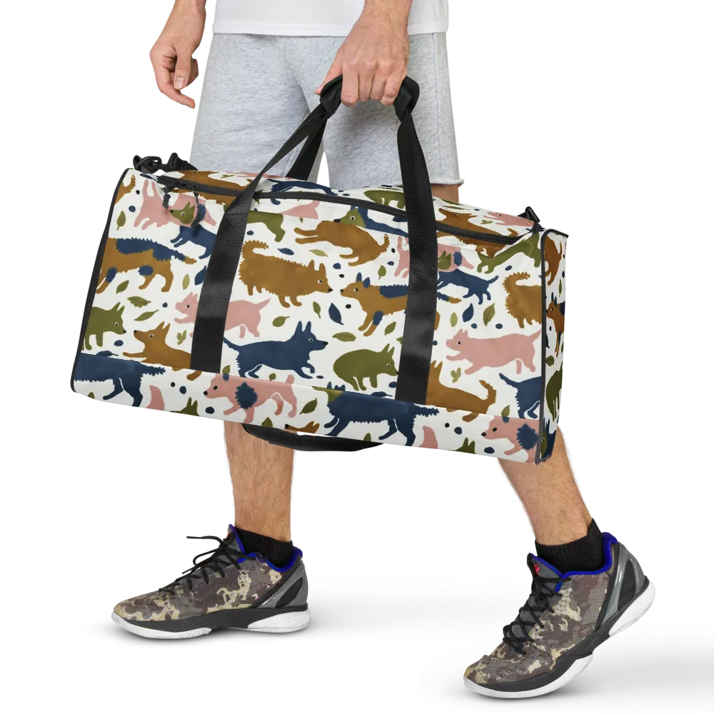 Woodland Zoom on Duffle Bag — Front