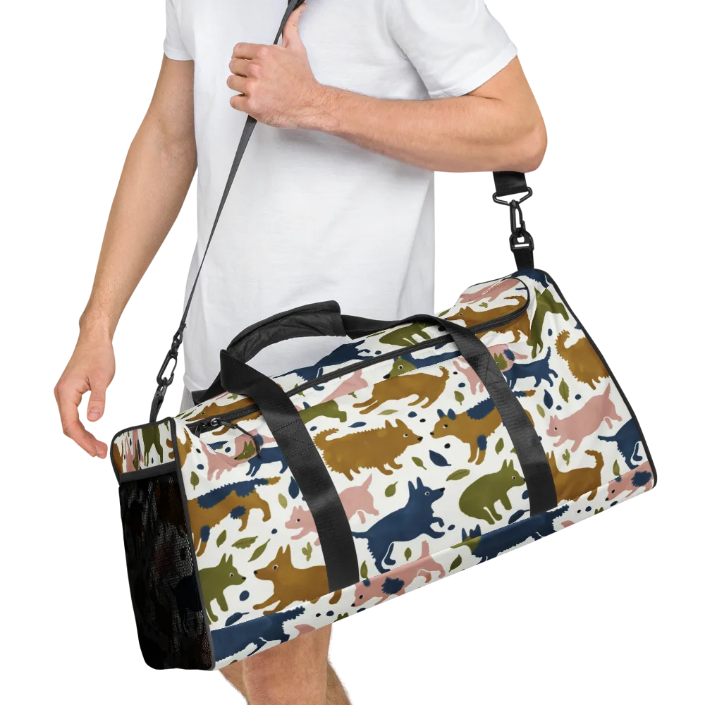 Woodland Zoom on Duffle Bag — Right Front
