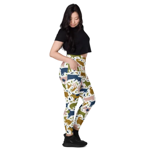 Woodland Zoom on a Leggings with Pockets