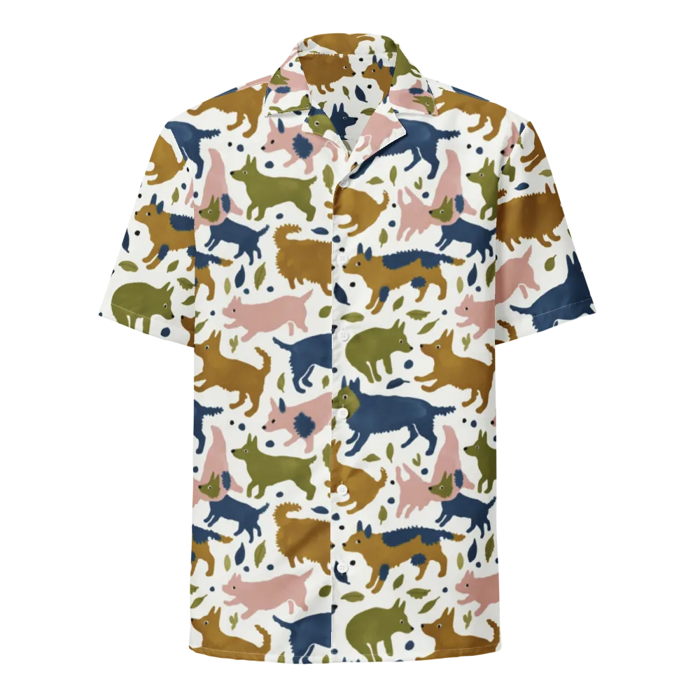 Woodland Zoom on Button Shirt — Front