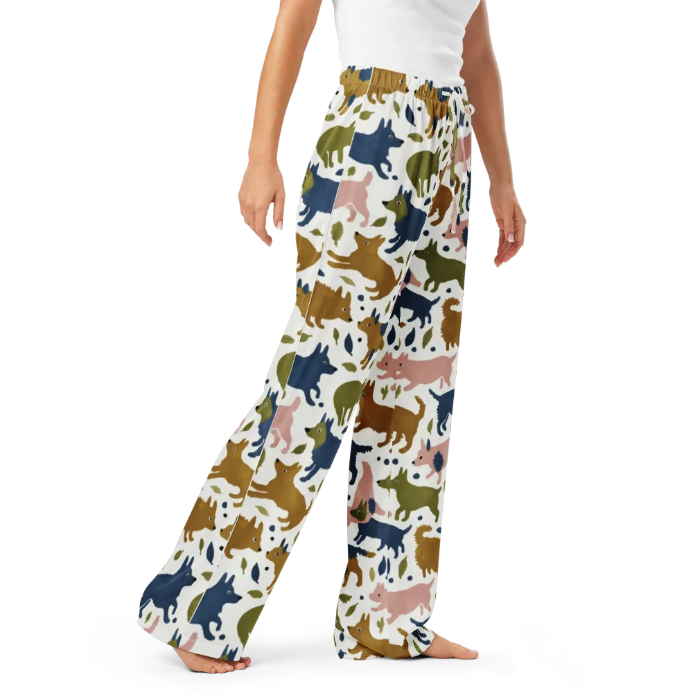 Woodland Zoom on Women's Pajama Pants — Right Front