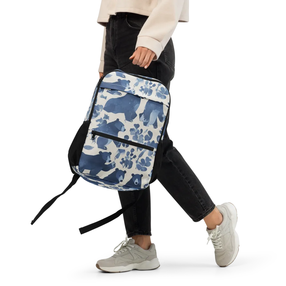 Blue Bearwood on Utility Backpack — Front