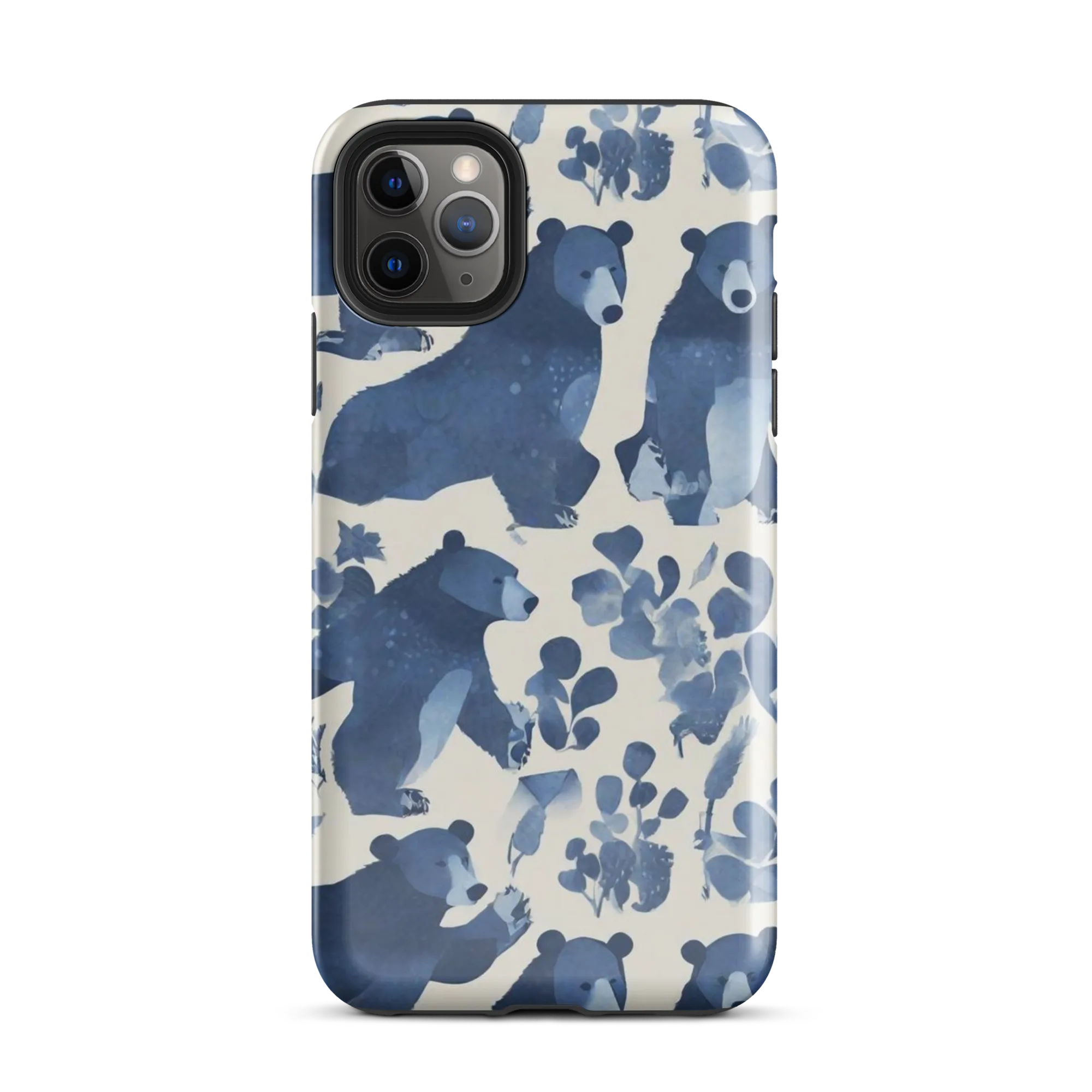 Blue Bearwood on Tough Case for iPhone® — Front