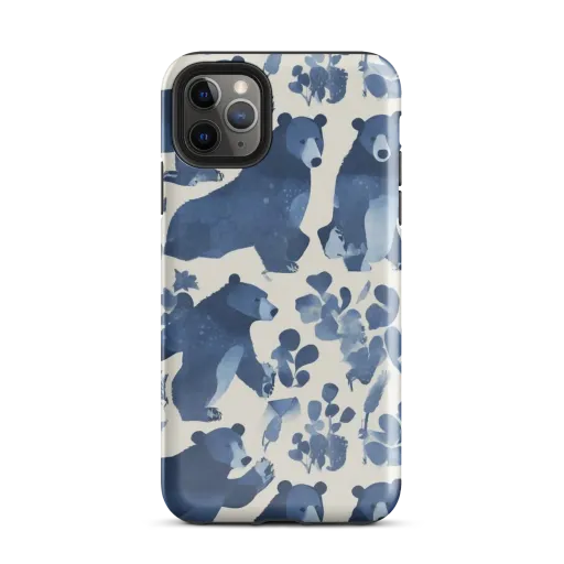 Blue Bearwood on a Tough Case for iPhone®