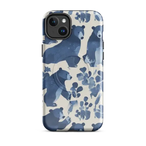 Blue Bearwood on a MagSafe Tough Case for iPhone®