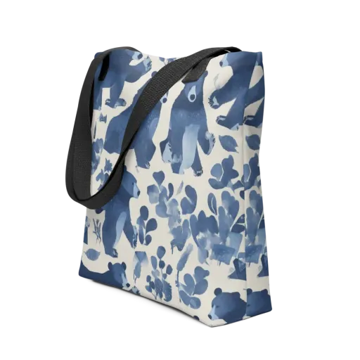 Blue Bearwood on a Tote Bag