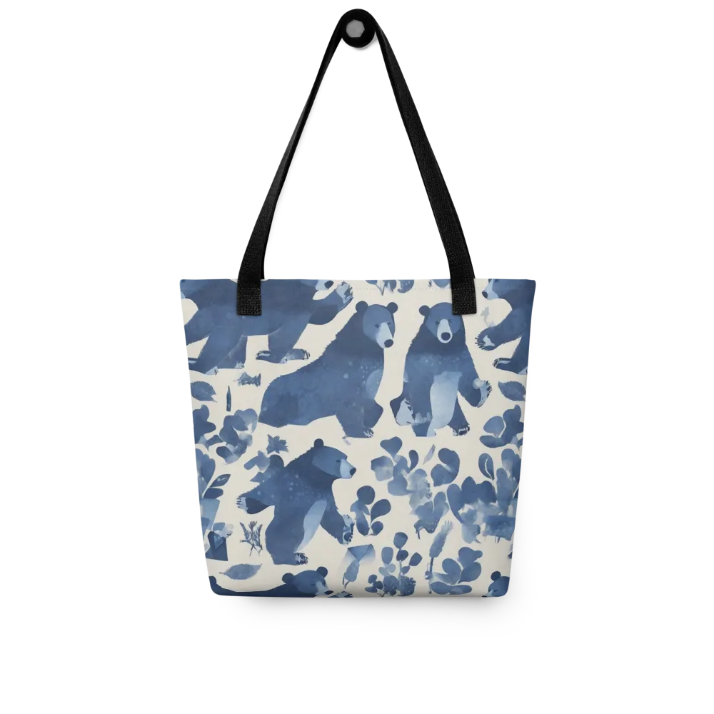 Blue Bearwood on Tote Bag — Front