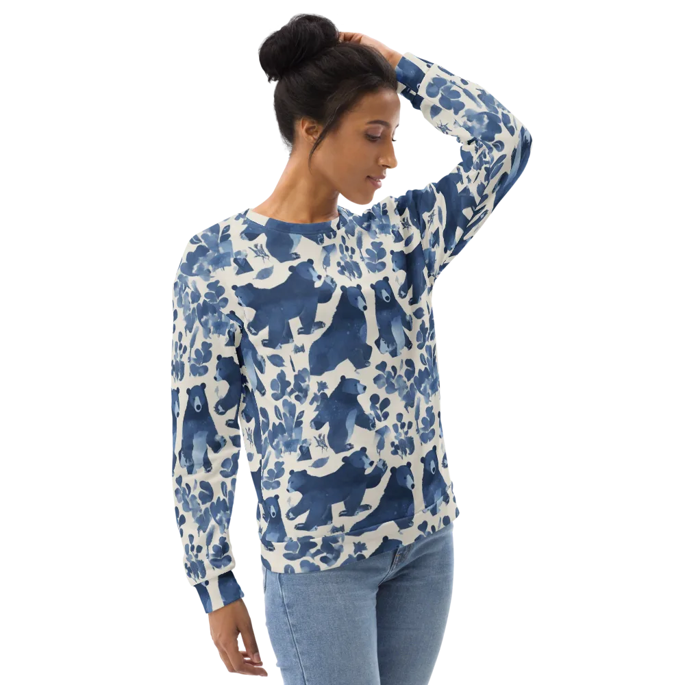 Blue Bearwood on Sweatshirt — Right Front