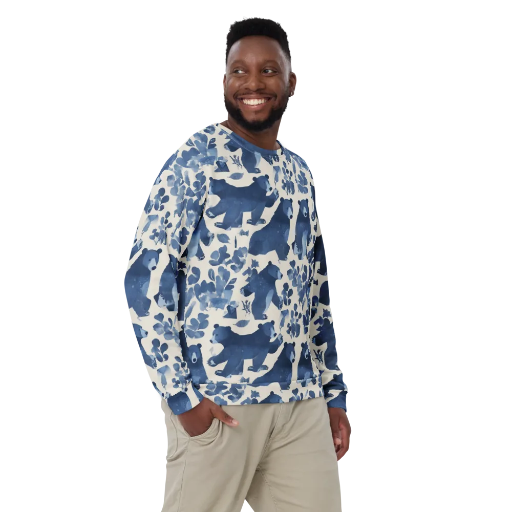 Blue Bearwood on Sweatshirt — Front