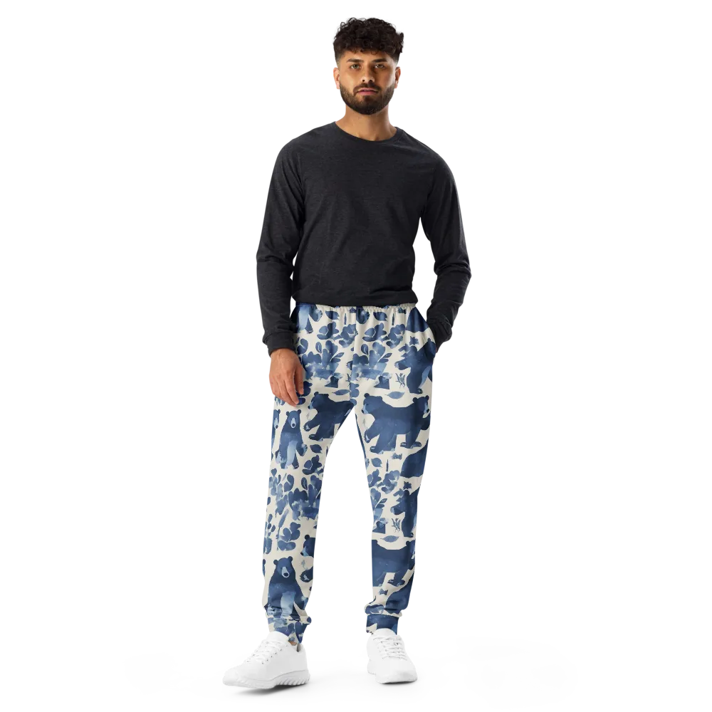 Blue Bearwood on Men's Joggers — Front