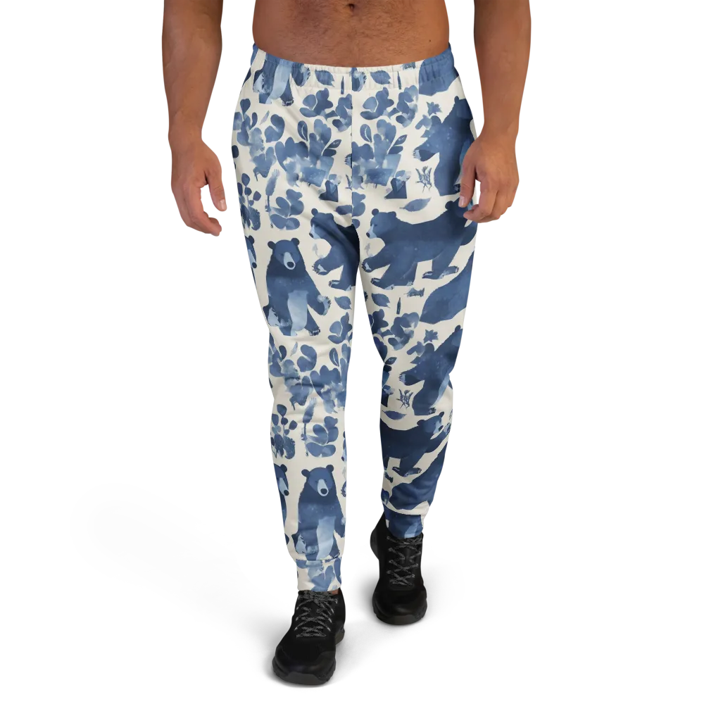 Blue Bearwood on Men's Joggers — Front