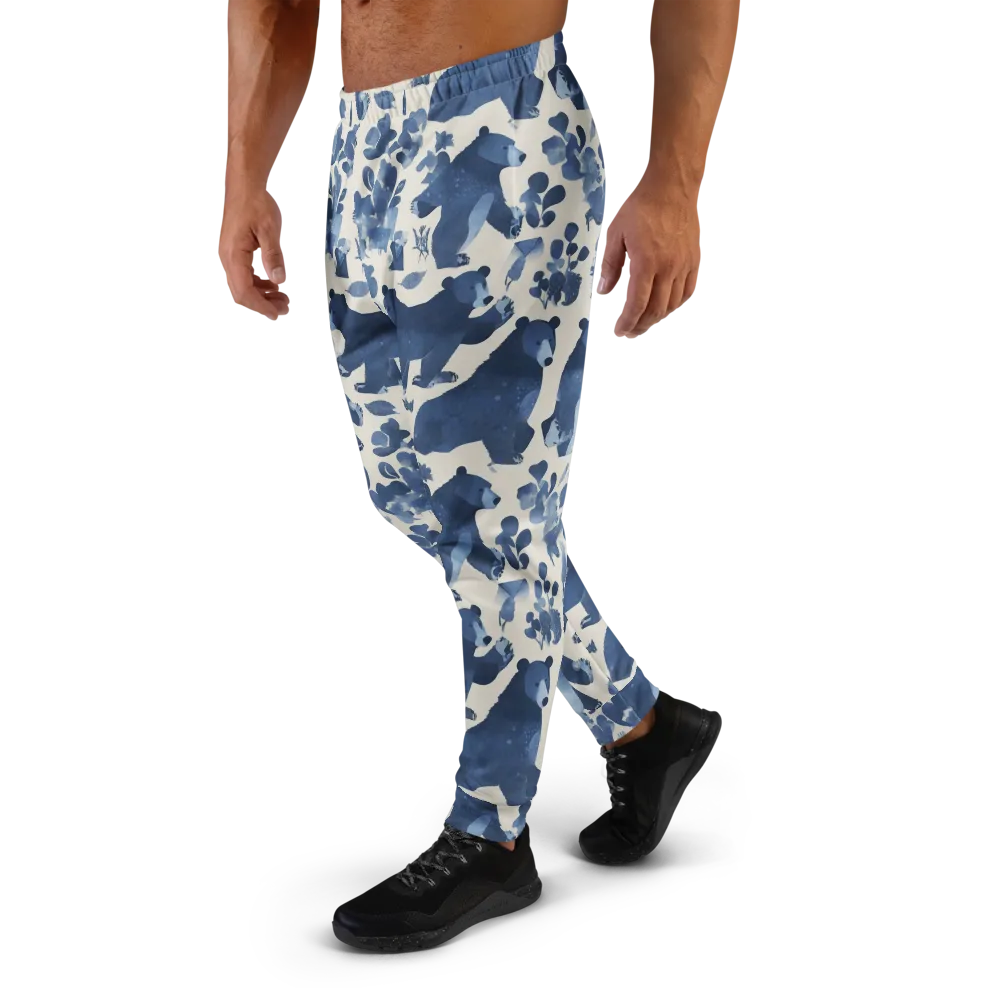Blue Bearwood on Men's Joggers — Left