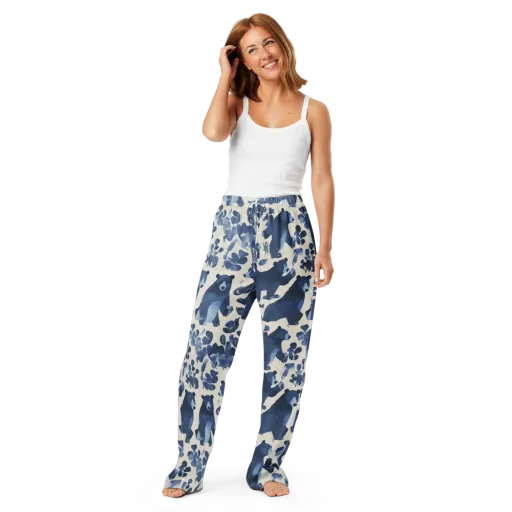 Blue Bearwood on a Women's Pajama Pants
