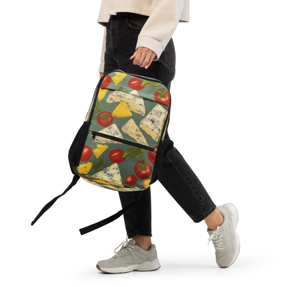 Market Day Blue on Utility Backpack — Front