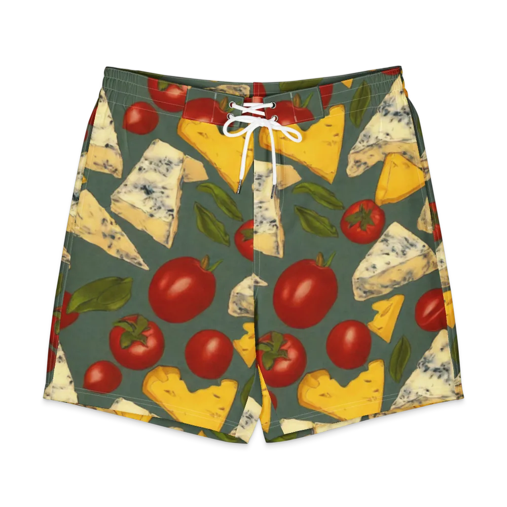 Market Day Blue on Men's Board Shorts — Front