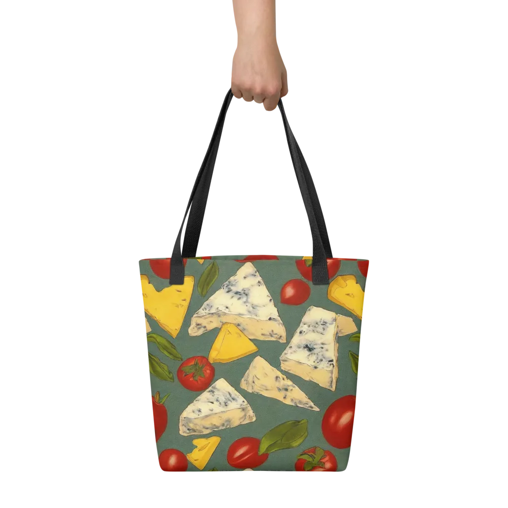 Market Day Blue on Tote Bag — Front