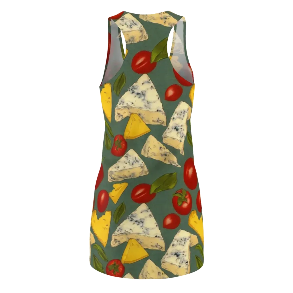 Market Day Blue on Racerback Dress — Back