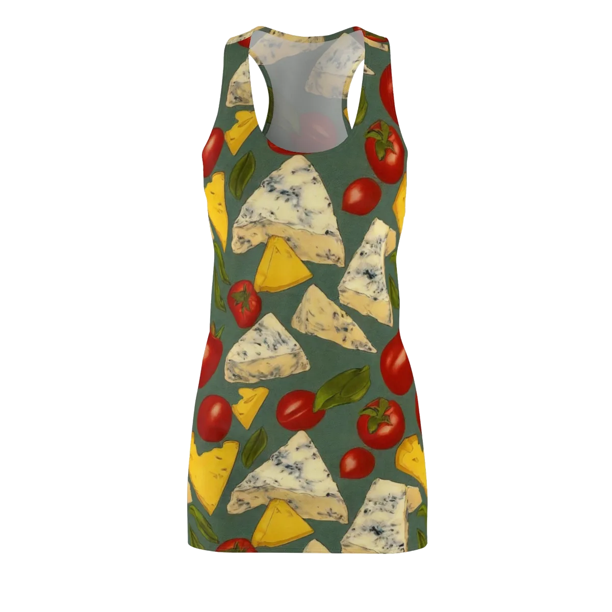Market Day Blue on Racerback Dress — Front