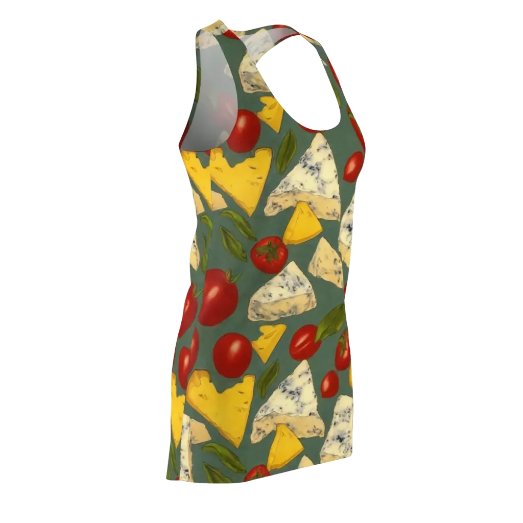 Market Day Blue on Racerback Dress — Front Side