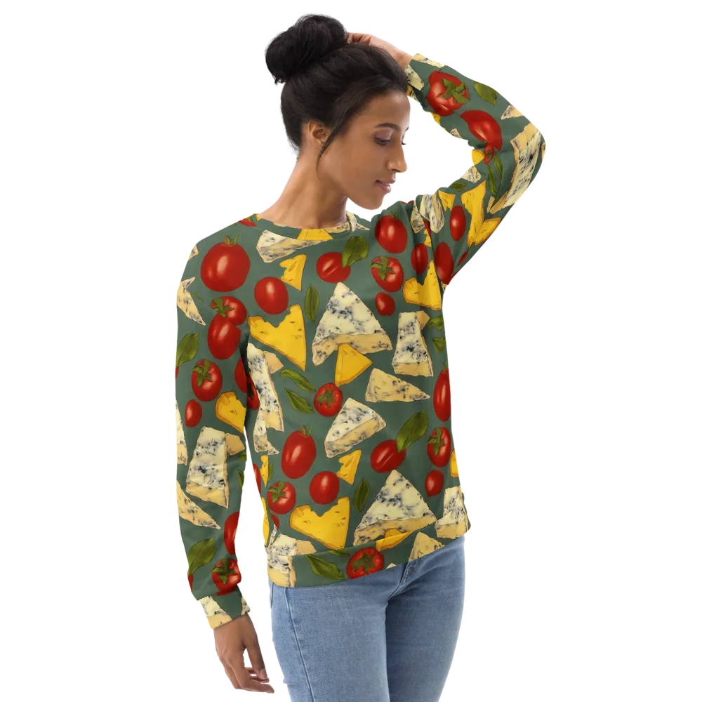 Market Day Blue on Sweatshirt — Right Front