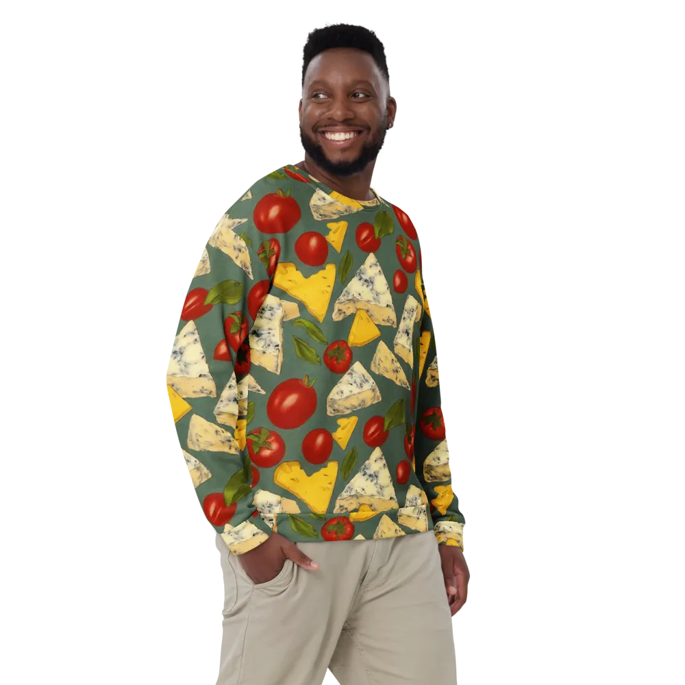 Market Day Blue on Sweatshirt — Front