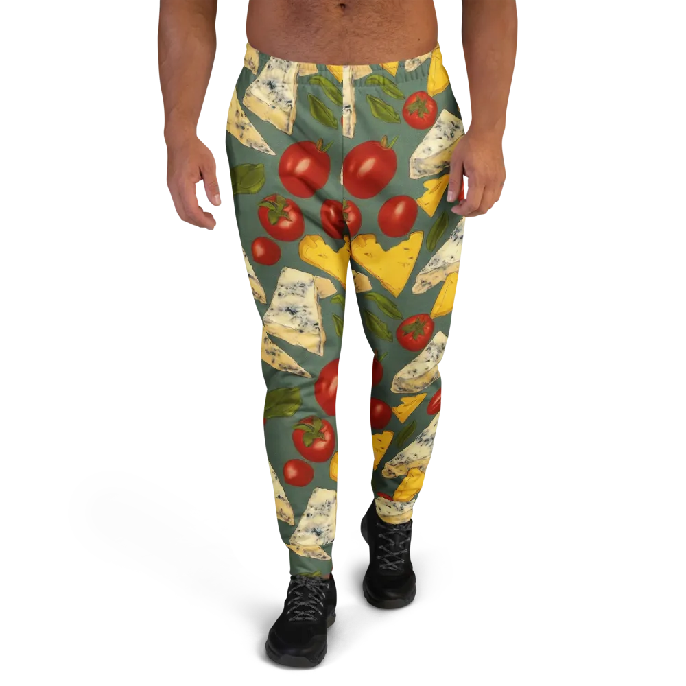Market Day Blue on Men's Joggers — Front