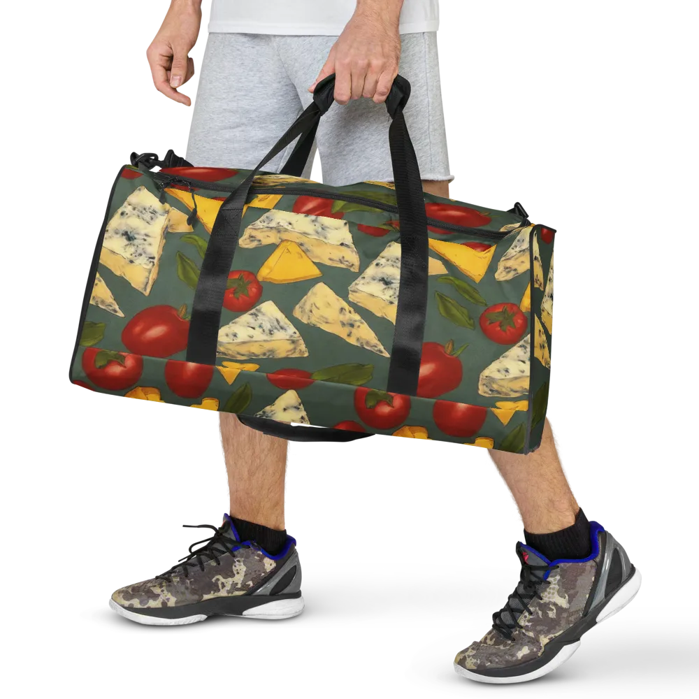 Market Day Blue on Duffle Bag — Front