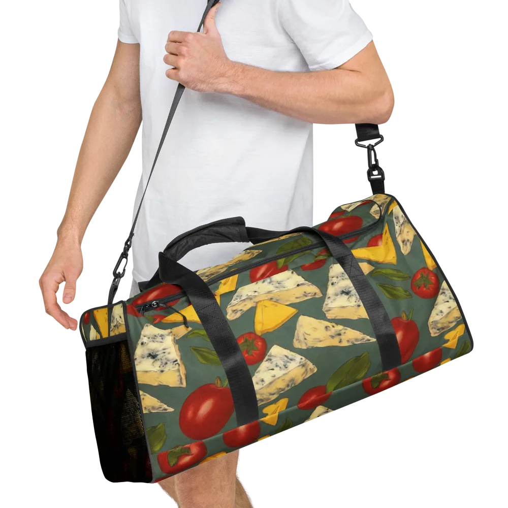 Market Day Blue on Duffle Bag — Right Front