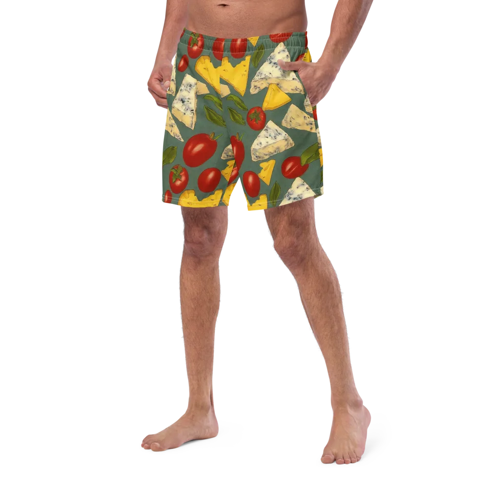 Market Day Blue on Swim Trunks — Left Front