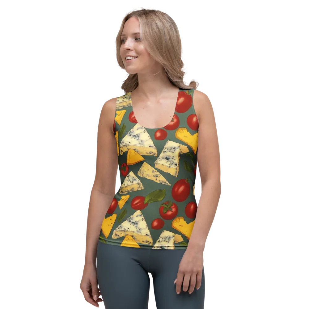Market Day Blue on Women's Tank Top — Front