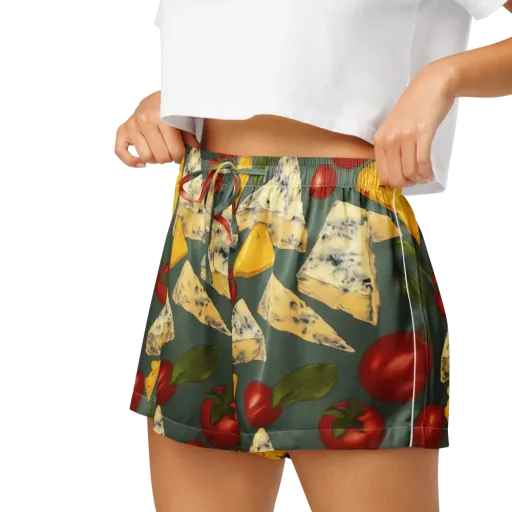 Market Day Blue on a Women's Pajama Shorts