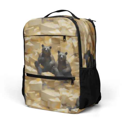 Cheddar Bear Society on a Utility Backpack