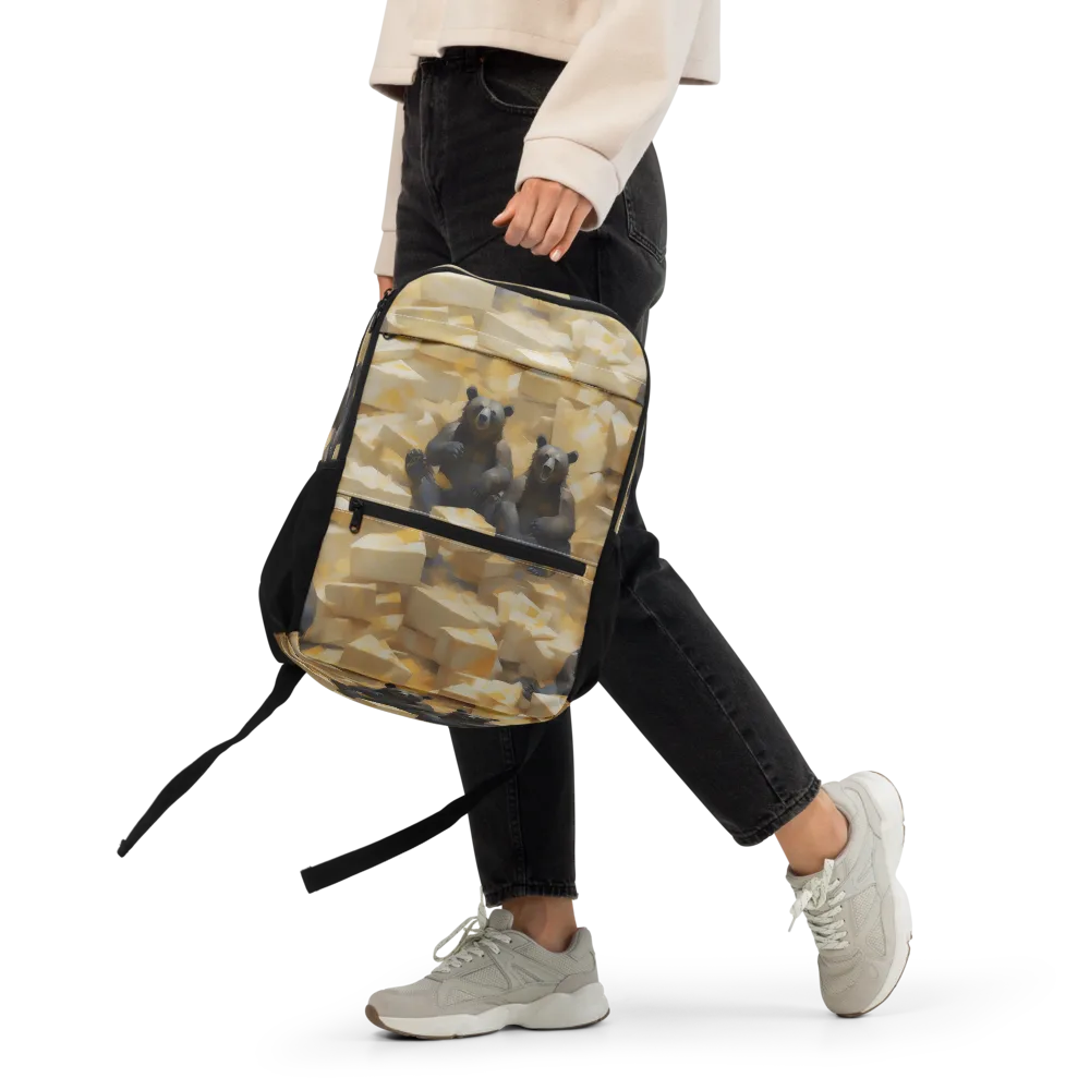Cheddar Bear Society on Utility Backpack — Front