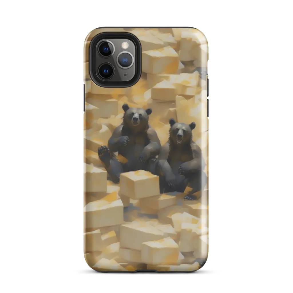 Cheddar Bear Society on Tough Case for iPhone® — Front