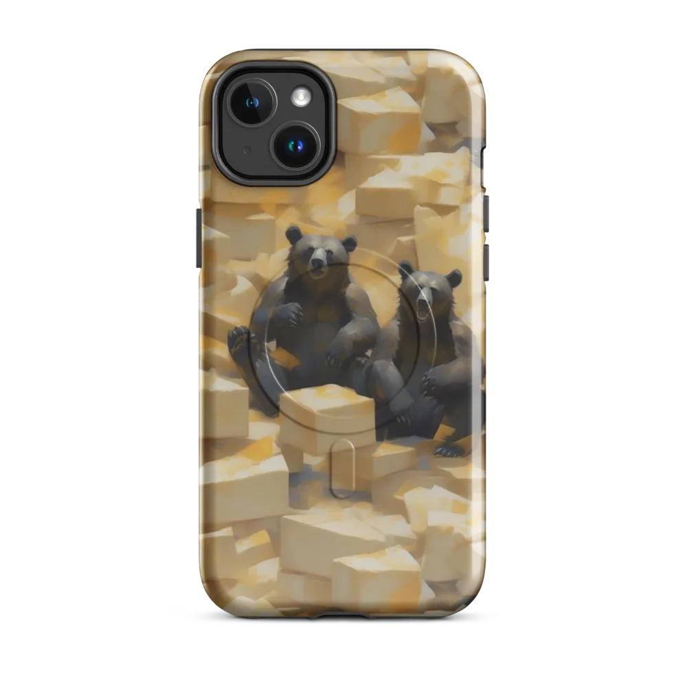 Cheddar Bear Society on MagSafe Tough Case for iPhone® — Front