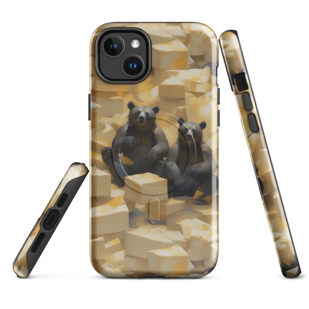 Cheddar Bear Society on MagSafe Tough Case for iPhone® — Front